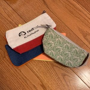 Denim cosmetic bags *bundle or separate*